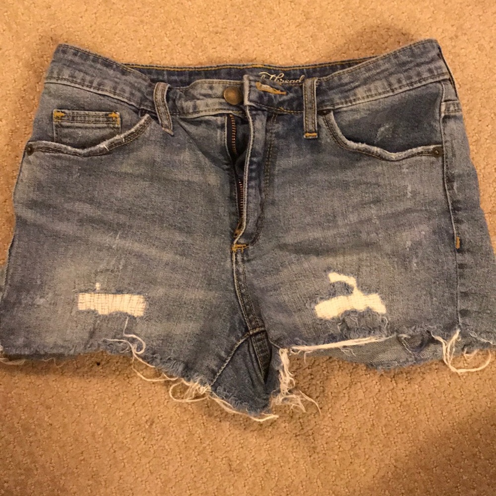 High Waist Jean Shorts